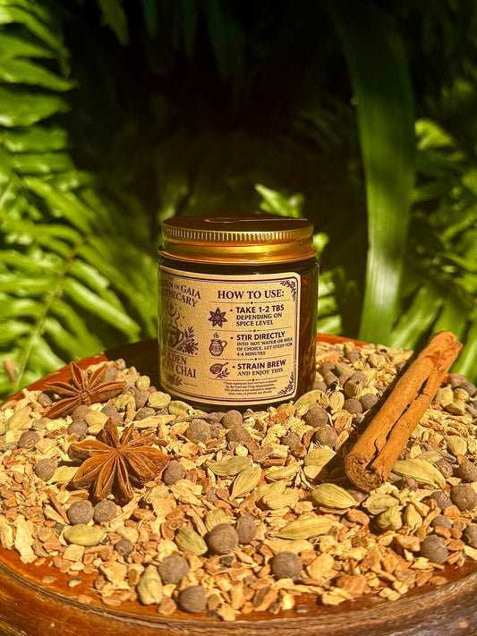 Golden Sticky Chai ~ Haldi Doodh Paste (Golden Milk) Non-Caffeinated