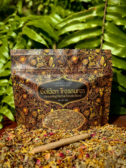 “Golden Treasures” Grounding Herbal Blend
