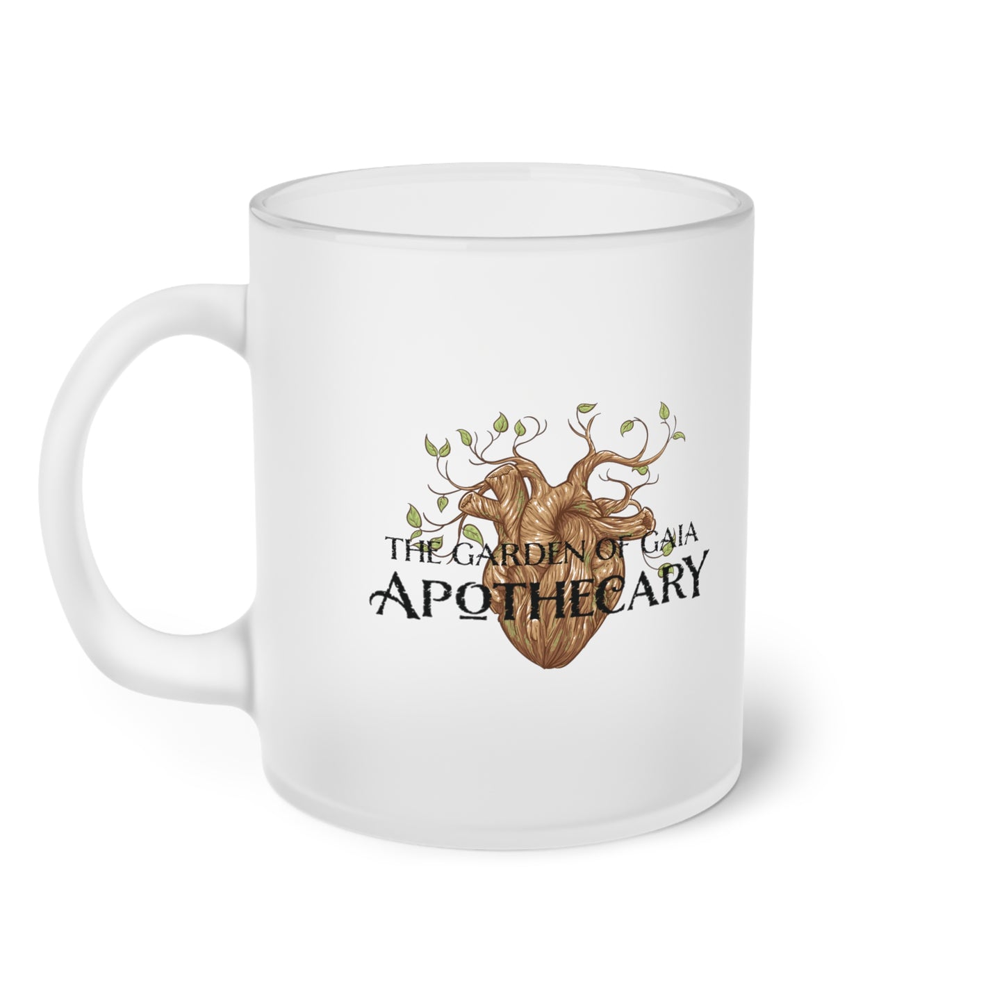 Rooted in Earth-Frosted Glass Mug