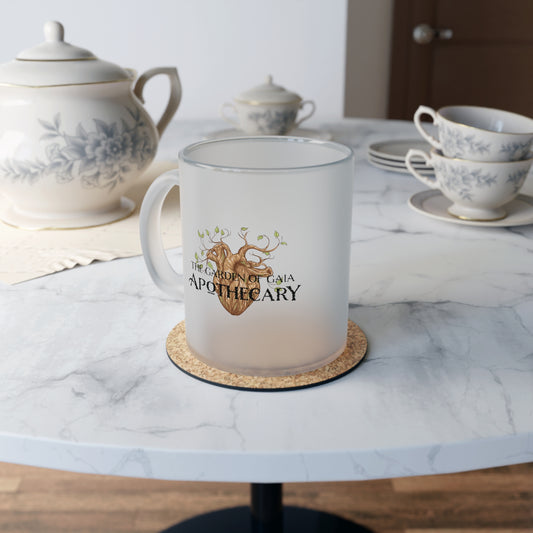 Rooted in Earth-Frosted Glass Mug