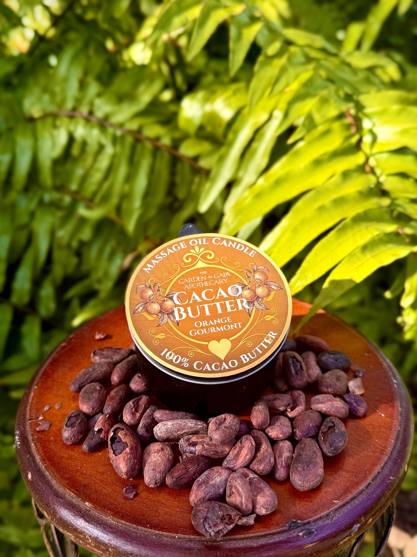 Sensual Cacao Butter Candles: Orange Cacao