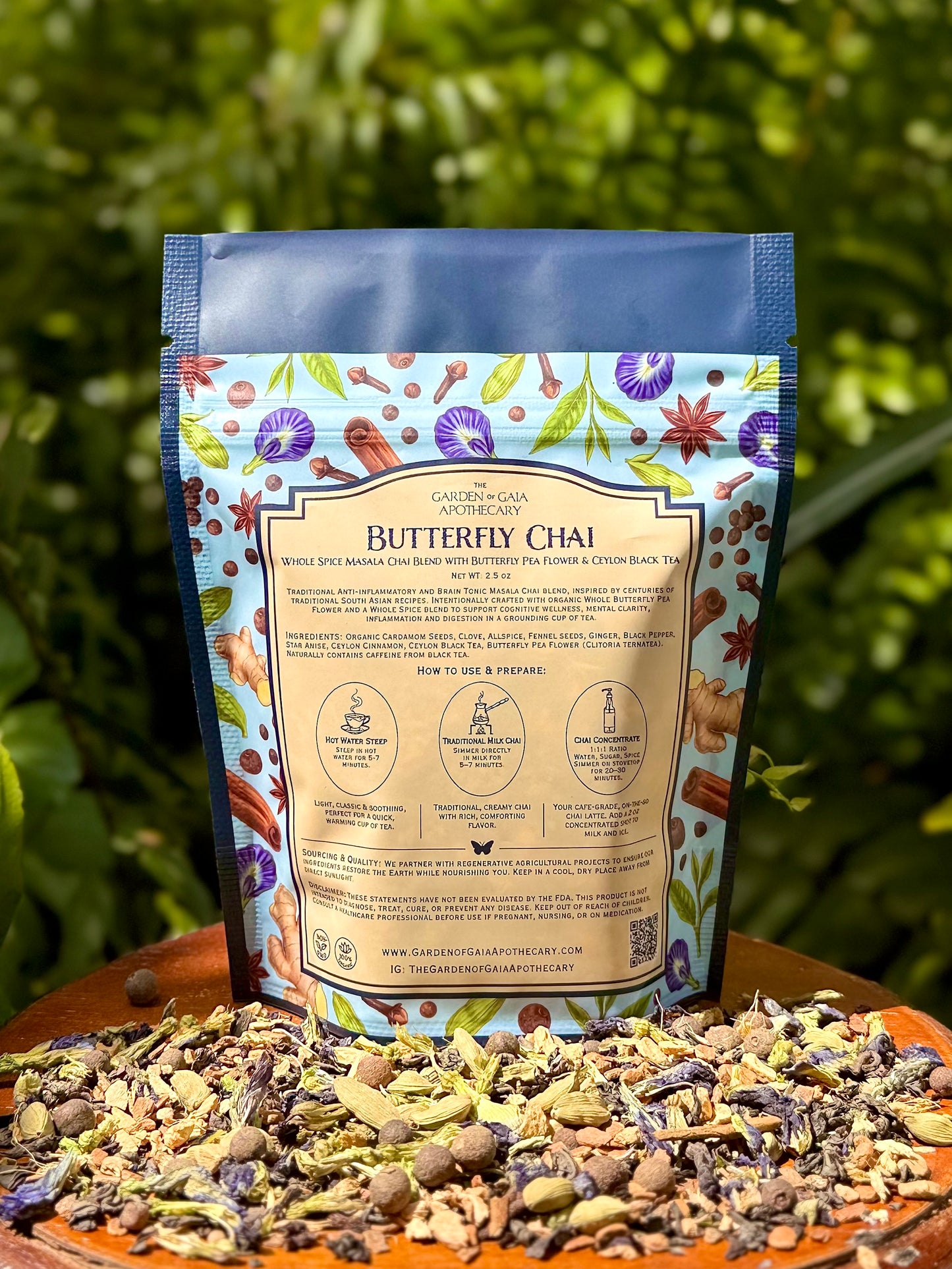 Butterfly Chai ~  Whole Spice Masala Chai Blend