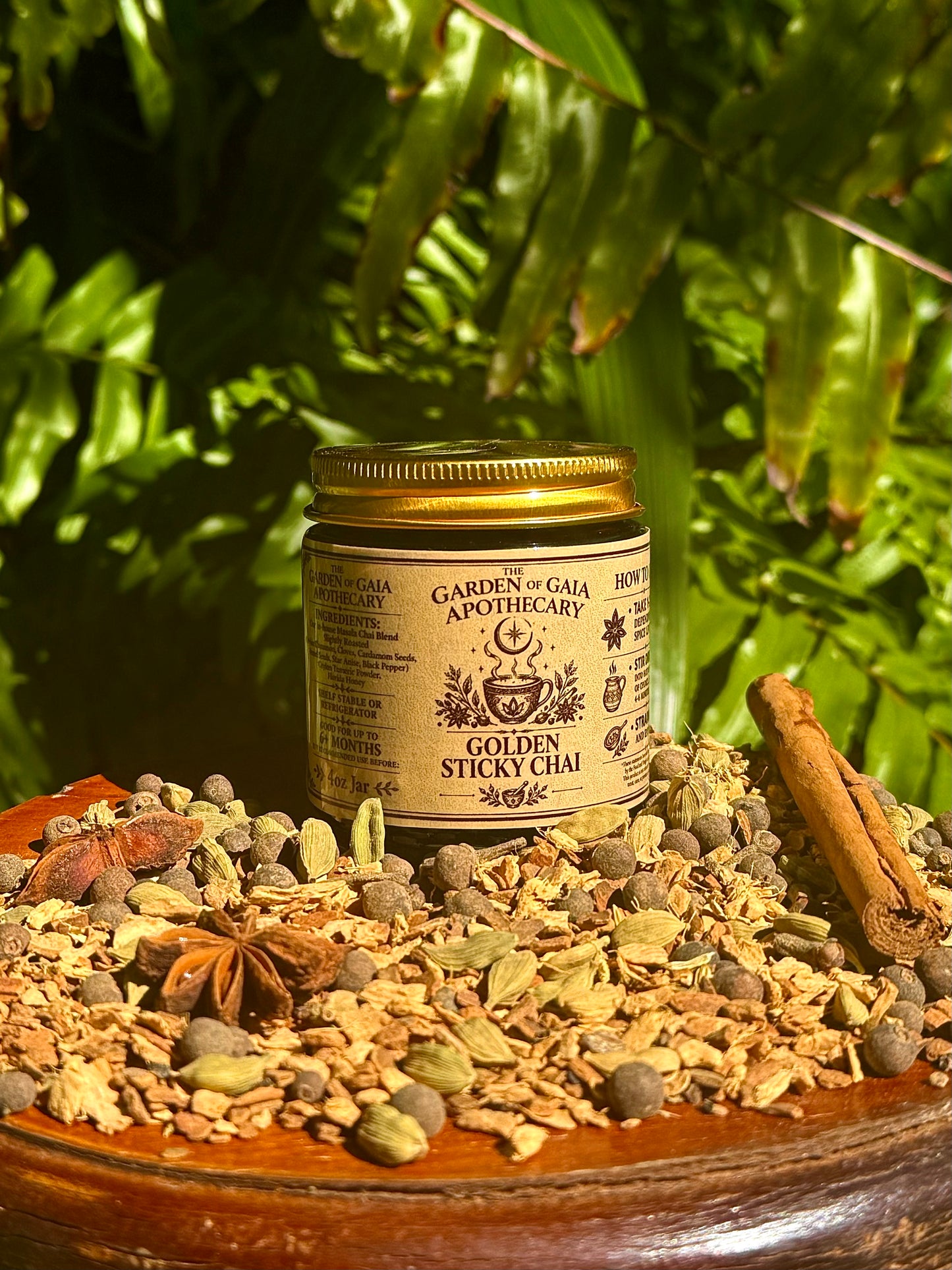Golden Sticky Chai ~ Haldi Doodh Paste (Golden Milk) Non-Caffeinated