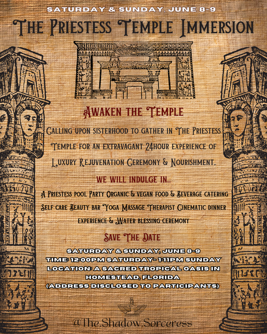 The Priestess Temple Immersion- Awaken The Temple