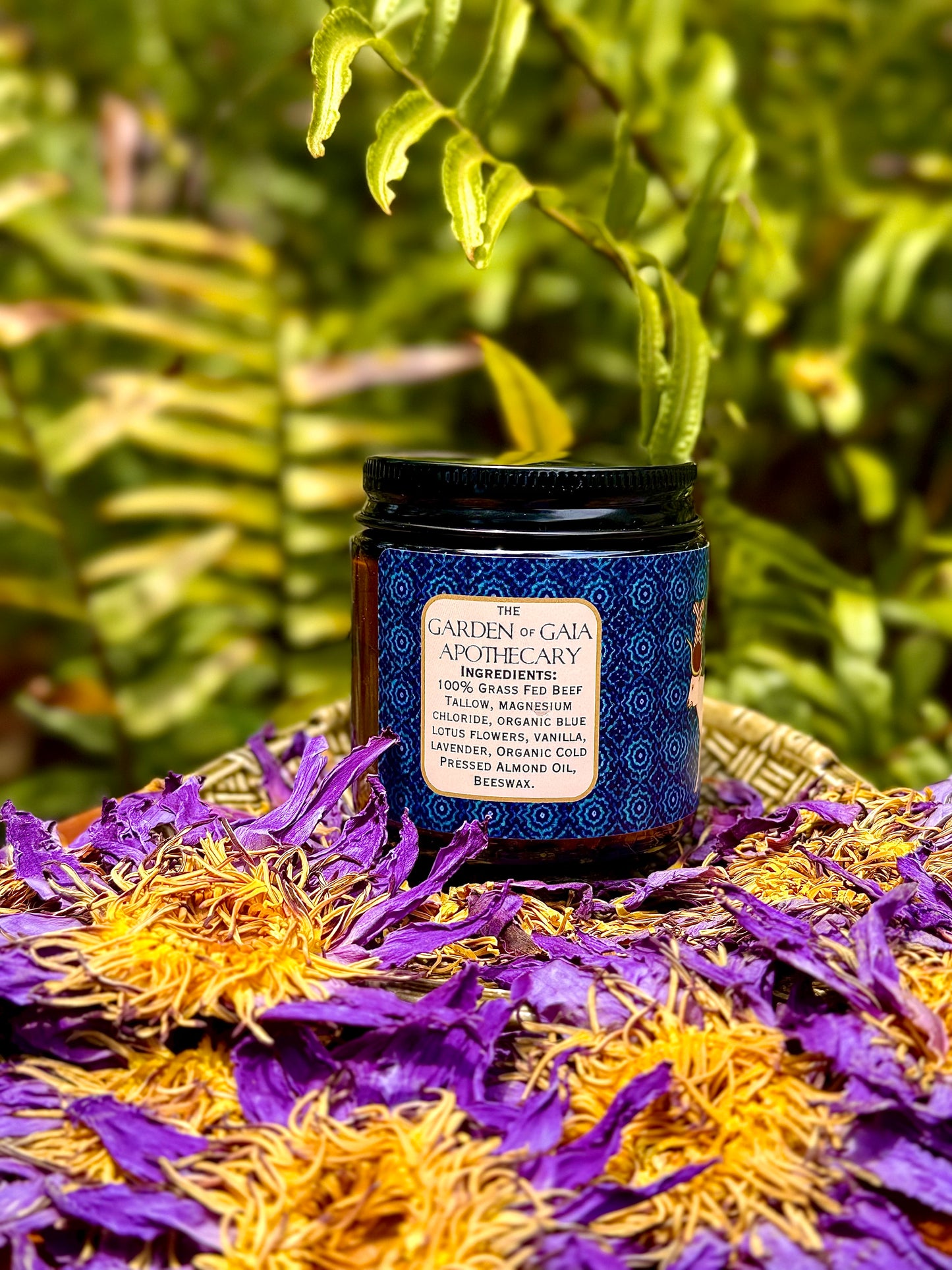 Hathor's Ease ~ Blue Lotus & Magnesium ~ Whipped Tallow Balm
