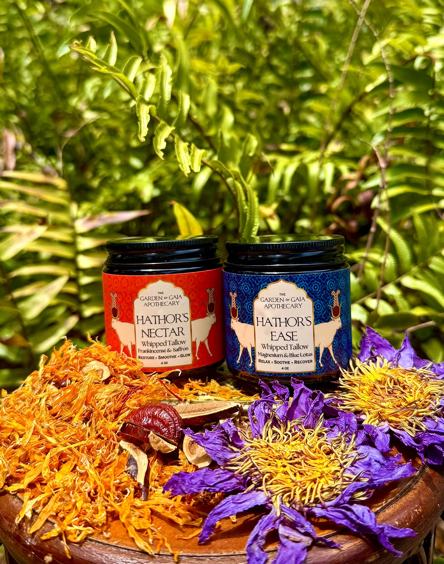 “Hathor’s Ritual Collection” ~ Herbal Whipped Tallow Balm Bundle