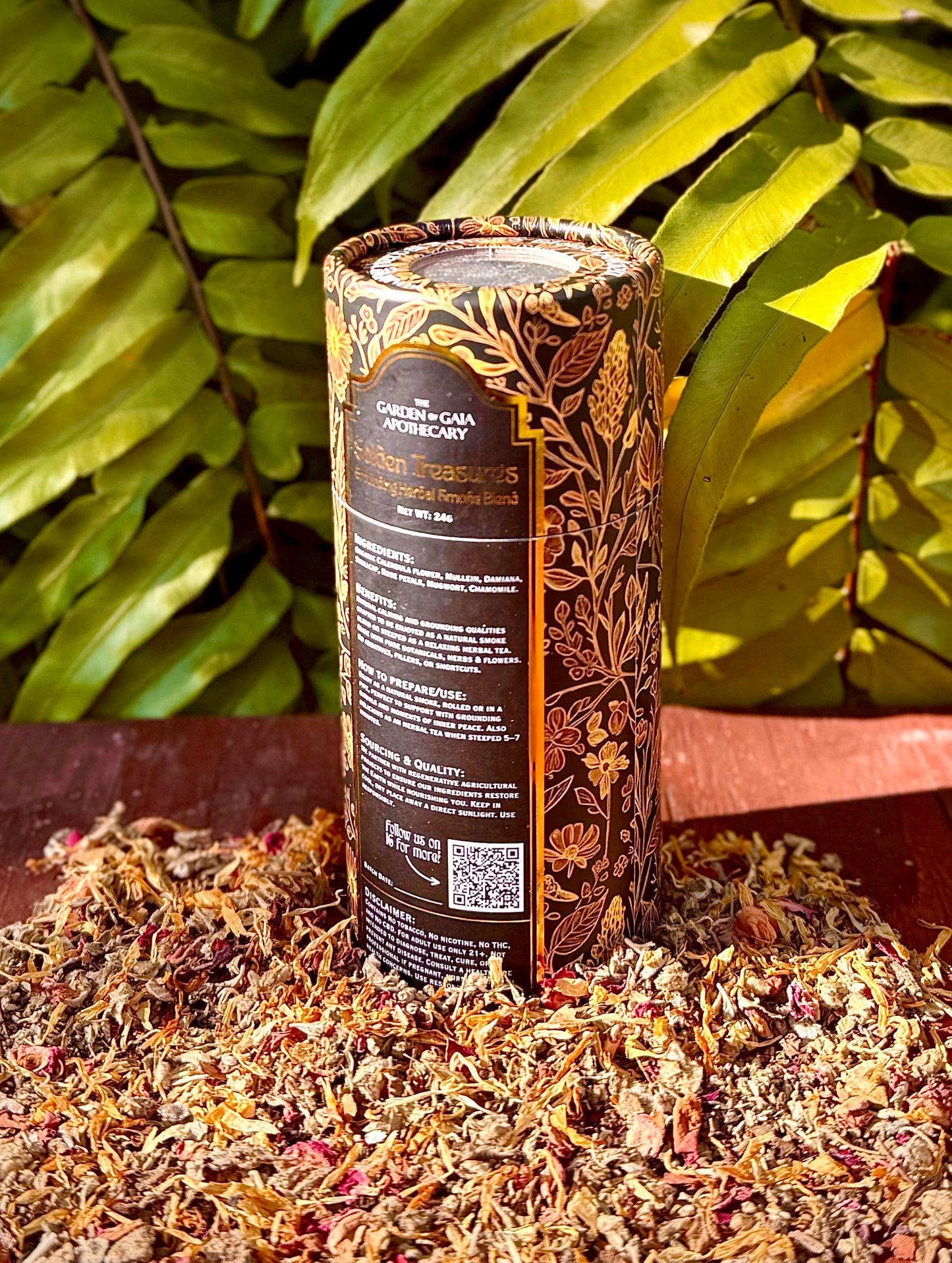 “Golden Treasures” Grounding Herbal Blend