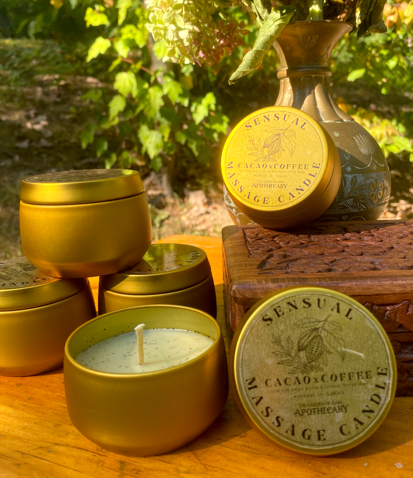 Sensual Cacao Butter Candles: Coffee Cacao